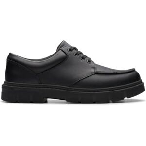 Clarks Lorcam Edge Y Childrens Black Leather, 3 Clarks Lorcam Edge Y Childrens Black Leather, 3
