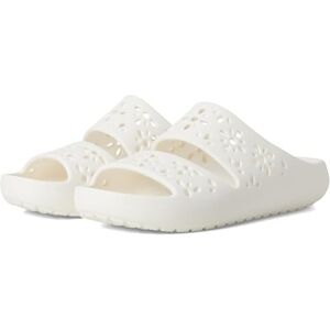 Crocs Unisex Adult Sandal,Classic Floral Cut Out Sandal,Chalk,8 UK Men/ 9 UK Women Crocs Unisex Adult Sandal,Classic Floral Cut Out Sandal,Chalk,8 UK Men/ 9 UK Women
