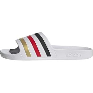adidas Unisex Adilette Aqua Slides, ftwr white/core black/gold met., 7 UK adidas Unisex Adilette Aqua Slides, ftwr white/core black/gold met., 7 UK