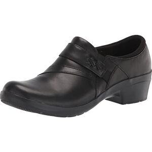 Clarks Women's Angie Pearl Loafer, Black Leather, 7.5 Wide Clarks Women's Angie Pearl Loafer, Black Leather, 7.5 Wide