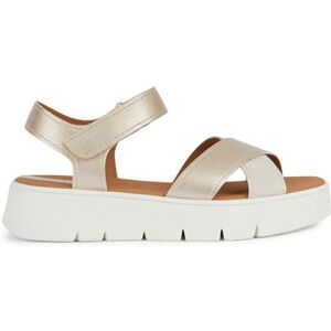 Geox Women's D Dandra 40 C Wedge Sandal, Lt Gold Lt Sand, 7 UK Geox Women's D Dandra 40 C Wedge Sandal, Lt Gold Lt Sand, 7 UK