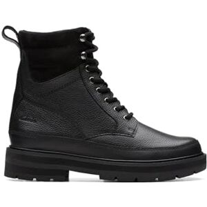 Clarks Girls Prague Top K. Half Length Boots, Black (Black Leather), 12 UK Clarks Girls Prague Top K. Half Length Boots, Black (Black Leather), 12 UK