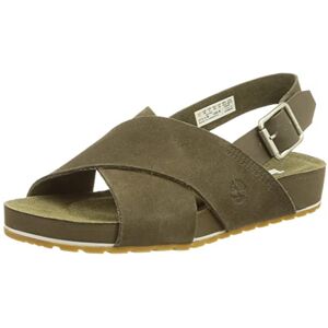 Timberland Women's Malibu Waves Basic X Strap Sandals, Olive Suede, 7 UK Timberland Women's Malibu Waves Basic X Strap Sandals, Olive Suede, 7 UK