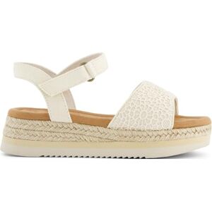 TOMS Girls Diana Wedge Sandal, Natural, 12 UK Child TOMS Girls Diana Wedge Sandal, Natural, 12 UK Child
