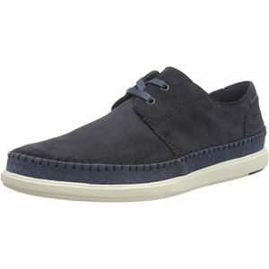Clarks Men's Bratton Lo Boat Shoe, Navy Suede, 6 UK Clarks Men's Bratton Lo Boat Shoe, Navy Suede, 6 UK