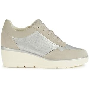 Geox Women's D Ilde A Platform, Silver Lt Grey, 8 UK Geox Women's D Ilde A Platform, Silver Lt Grey, 8 UK