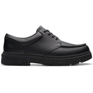 Clarks Boys Lorcam Edge Y Oxford Flat, Black, 7 UK Clarks Boys Lorcam Edge Y Oxford Flat, Black, 7 UK