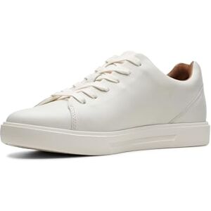 Clarks Men's Un Costa Lace Sneaker, White Leather, 6 UK Clarks Men's Un Costa Lace Sneaker, White Leather, 6 UK