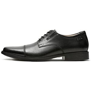 Clarks Men's Tilden Cap Oxford, Black Black Leather, 9.5 UK Clarks Men's Tilden Cap Oxford, Black Black Leather, 9.5 UK