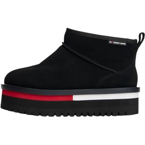 Tommy Jeans Women's Tjw Flatform Snow Boot Suede En0En02841 Hybrid, Black (Black), 6 UK Tommy Jeans Women's Tjw Flatform Snow Boot Suede En0En02841 Hybrid, Black (Black), 6 UK