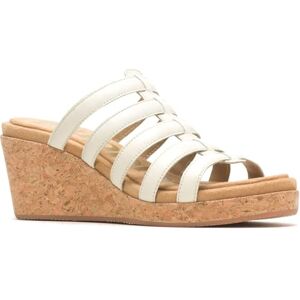 Hush Puppies Female Willow Slide, White, 6 Hush Puppies Female Willow Slide, White, 6