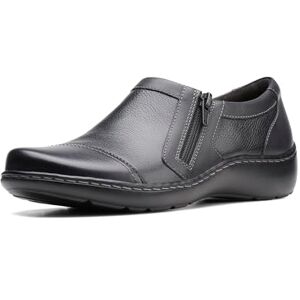 Clarks Women's Cora Giny Loafer Flat, Black Tumbled, 6 UK Clarks Women's Cora Giny Loafer Flat, Black Tumbled, 6 UK