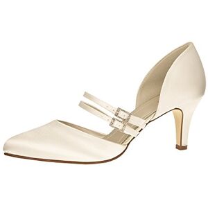 Rainbow Club Bridal Shoes Misty Pumps, Ivory Satin Wedding Shoes, Strap Size 38.5 EU (5.5 UK) Rainbow Club Bridal Shoes Misty Pumps, Ivory Satin Wedding Shoes, Strap Size 38.5 EU (5.5 UK)