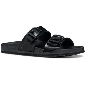 Geox Women's D BRIONIA R M Flat Sandal, Black, 7.5 UK Geox Women's D BRIONIA R M Flat Sandal, Black, 7.5 UK