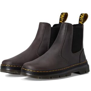 Dr. Martens Unisex Embury Gunmetal Saddleback Platform, black, 8 UK Dr. Martens Unisex Embury Gunmetal Saddleback Platform, black, 8 UK