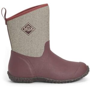 Muck Boots Women's Muckster II Mid Pull on Waterproof Mid Boot, Raisin, 5 Muck Boots Women's Muckster II Mid Pull on Waterproof Mid Boot, Raisin, 5