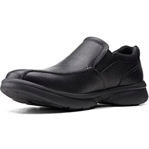 Clarks Mens Bradley Step Loafer, Blk Tumbled Lea, 9.5 UK Wide Clarks Mens Bradley Step Loafer, Blk Tumbled Lea, 9.5 UK Wide