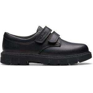 Clarks Lorcam Loop K Childrens Black Leather, 10 Clarks Lorcam Loop K Childrens Black Leather, 10