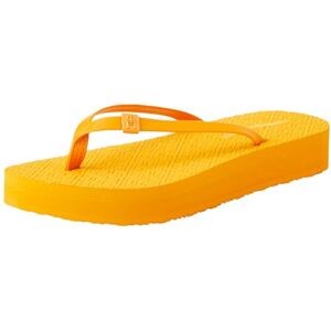 Tommy Hilfiger , Women, Monogram Beach Sandal, Flip Flop, Orange, 4 Tommy Hilfiger , Women, Monogram Beach Sandal, Flip Flop, Orange, 4