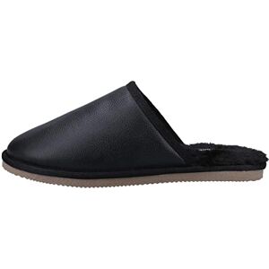 Hush Puppies Men's Coady Leather Slipper, Black, 8 UK Hush Puppies Men's Coady Leather Slipper, Black, 8 UK