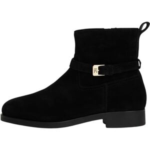 Tommy Hilfiger Women's Buckle Suede Riding Ankle Boots, Black (Black), 5 Tommy Hilfiger Women's Buckle Suede Riding Ankle Boots, Black (Black), 5