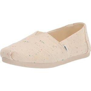 TOMS Women's Recycled Cotton Canvas Alpargata Espadrille, Natural Speckled TOMS Women's Recycled Cotton Canvas Alpargata Espadrille, Natural Speckled