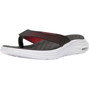 Skechers Men's Vapor Foam Sandal Sayto Sandals, Black KPU/Red Trim, 9.5 UK Skechers Men's Vapor Foam Sandal Sayto Sandals, Black KPU/Red Trim, 9.5 UK