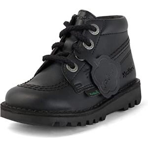 Kickers Unisex Kids Leather Alternative Kick Hi Classic Ankle Boots with Zip Plant Based Material Extra Comfortable Added Durability Premium Quality, Black, 8 UK Child Kickers Unisex Kids Leather Alternative Kick Hi Classic Ankle Boots with Zip Plant Based Material Extra Comfortable Added Durability Premium Quality, Black, 8 UK Child