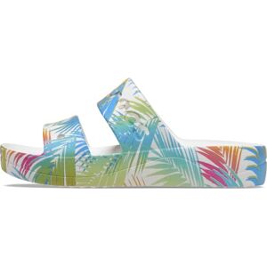 Crocs Baya Platform Tropical Print Amazon Sandal White/Multi Crocs Baya Platform Tropical Print Amazon Sandal White/Multi