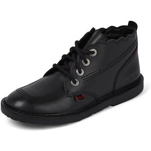 Kickers Girl's Adlar Hi Scallop Leather Ankle Boot, Black, 12.5 UK Child Kickers Girl's Adlar Hi Scallop Leather Ankle Boot, Black, 12.5 UK Child