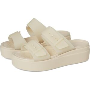 Crocs Women Sandal, Brooklyn Buckle Frosted Low Wedge, Sandstone, 7 UK Women Crocs Women Sandal, Brooklyn Buckle Frosted Low Wedge, Sandstone, 7 UK Women