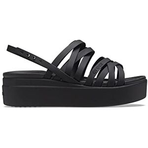Crocs Women's Brooklyn Strappy Low Wedge Sandals, Black, 7 UK Crocs Women's Brooklyn Strappy Low Wedge Sandals, Black, 7 UK