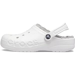 Crocs Unisex Baya Lined Clog, White Light Grey, 12 UK Men 13 UK Women Crocs Unisex Baya Lined Clog, White Light Grey, 12 UK Men 13 UK Women