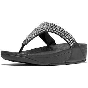 Fitflop Women's LULU Maxi-Crystal Toe-Post Sandals, Black, 9 UK Fitflop Women's LULU Maxi-Crystal Toe-Post Sandals, Black, 9 UK