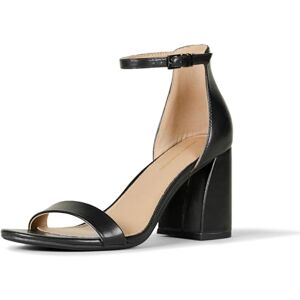 Amazon Essentials Women's High Heel Nola, Black Faux Leather, 9.5 Amazon Essentials Women's High Heel Nola, Black Faux Leather, 9.5