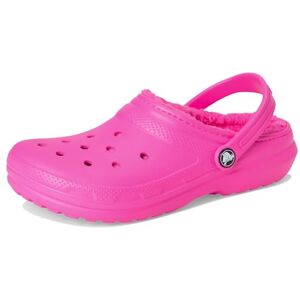 Crocs Kids Clogs, Classic Lined Clog K, Pink Crush/Multi,6 UK Crocs Kids Clogs, Classic Lined Clog K, Pink Crush/Multi,6 UK