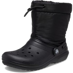 Crocs , Classic Lined Neo Puff Boot, Unisex, 3, Black/Black Crocs , Classic Lined Neo Puff Boot, Unisex, 3, Black/Black