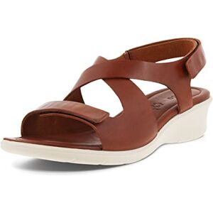 ECCO Women's Felicia Sandal Heeled San, Cognac, 6.5 UK ECCO Women's Felicia Sandal Heeled San, Cognac, 6.5 UK