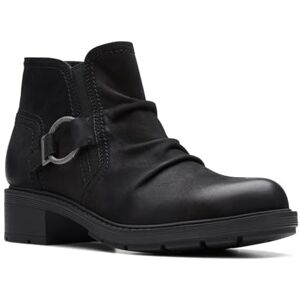 Clarks Women's Hearth Faye Ankle Boot, Black Leather, 6.5 UK Clarks Women's Hearth Faye Ankle Boot, Black Leather, 6.5 UK