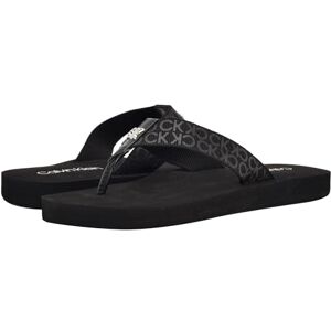 Calvin Klein Women's Caluha Flip-Flop, Black Logo 001, 5 UK Calvin Klein Women's Caluha Flip-Flop, Black Logo 001, 5 UK