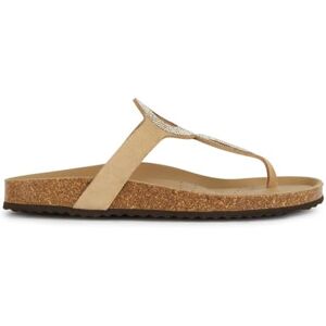 Geox Women's D Brionia D Flat Sandal, Lt Sand, 5 UK Geox Women's D Brionia D Flat Sandal, Lt Sand, 5 UK