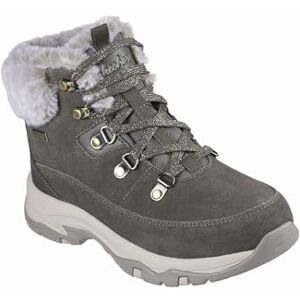 Skechers Women's Trego Snow Worries Boots, Olive Suede/Duraleather/Faux Fur, 6 UK Skechers Women's Trego Snow Worries Boots, Olive Suede/Duraleather/Faux Fur, 6 UK