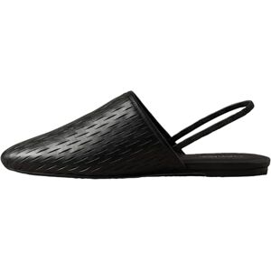 Calvin Klein Women's Oblique Baller Sling Cut LTH HW0HW03034 Ballerinas, Black (Triple Black), 6 Calvin Klein Women's Oblique Baller Sling Cut LTH HW0HW03034 Ballerinas, Black (Triple Black), 6