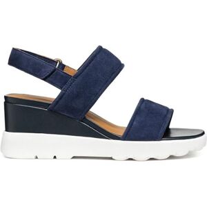 Geox Women's D Spherica Ec6 A Wedge Sandal, Navy, 4 UK Geox Women's D Spherica Ec6 A Wedge Sandal, Navy, 4 UK