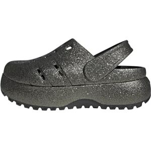 adidas Women's ADILETTE PLATFORM CLOG, core black/shiny silver, 6 UK adidas Women's ADILETTE PLATFORM CLOG, core black/shiny silver, 6 UK