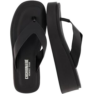 CUSHIONAIRE Women's Pippin Thong Platform Sandal with +Memory Foam, Black 7 UK CUSHIONAIRE Women's Pippin Thong Platform Sandal with +Memory Foam, Black 7 UK