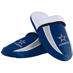 FOCO Men's NFL Slide Dallas Cowboys Logo Sherpa Slippers, Team Color, 9-10 FOCO Men's NFL Slide Dallas Cowboys Logo Sherpa Slippers, Team Color, 9-10