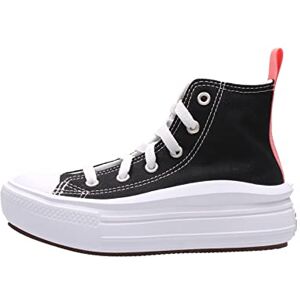 Converse Chuck Taylor All Star Move Canvas Hi Trainers Girls Black/Pink 10.5 Kid (10 Kid) Hi Top Trainers Shoes Converse Chuck Taylor All Star Move Canvas Hi Trainers Girls Black/Pink 10.5 Kid (10 Kid) Hi Top Trainers Shoes