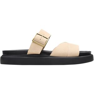 Clarks Aristella Mule Womens Ecru Suede, 3 Clarks Aristella Mule Womens Ecru Suede, 3