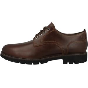 Clarks Batcombe Tie Mens Dark Tan Lea, 9 Clarks Batcombe Tie Mens Dark Tan Lea, 9